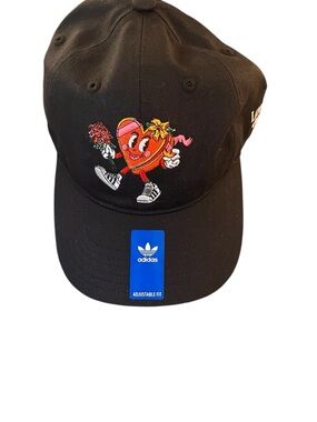 Adidas Unisex NWT Love Lifts Strapback Adjustable Cap in Black/White